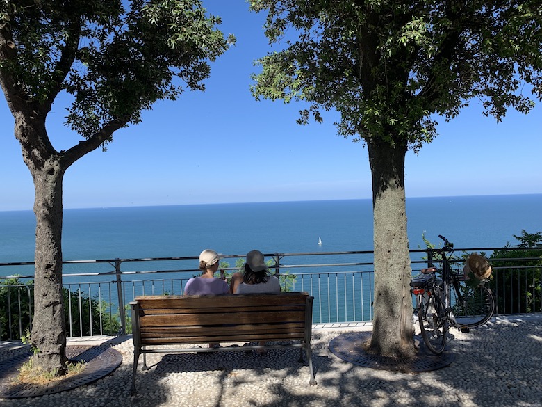 Ausblick bei Sirolo in den Marche Italien